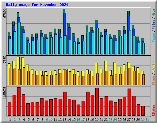 Daily usage for November 2024