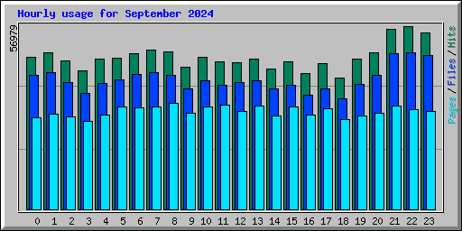 Hourly usage for September 2024